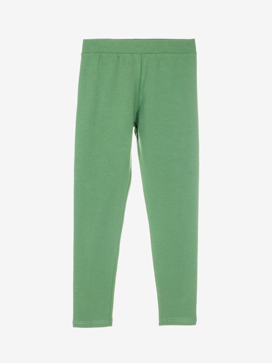 Picture of C0057- LEGGINGS IN HIGH QUALITY COTTON - GREEN/LIGHTER/FUCHS
